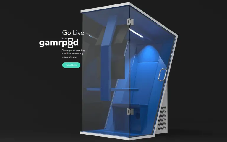 GamrPod - Soundproof gaming and live streaming micro studio | Tampa Tech Wire - Tamp, FL Featured Businesses